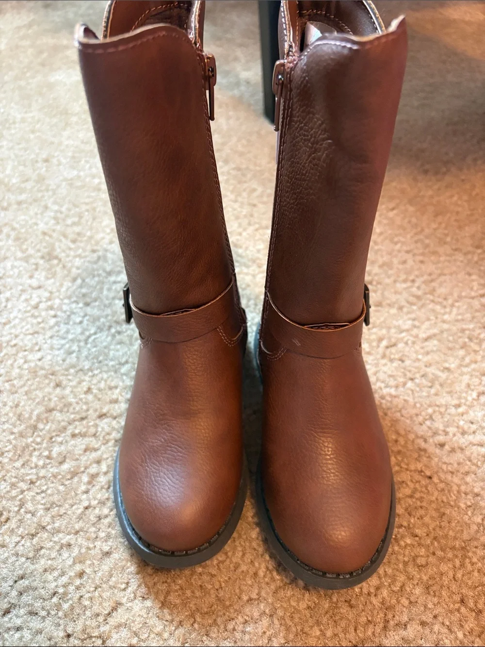 OshKosh B'gosh Toddler Brown Zip Up Mid-Calf Boots